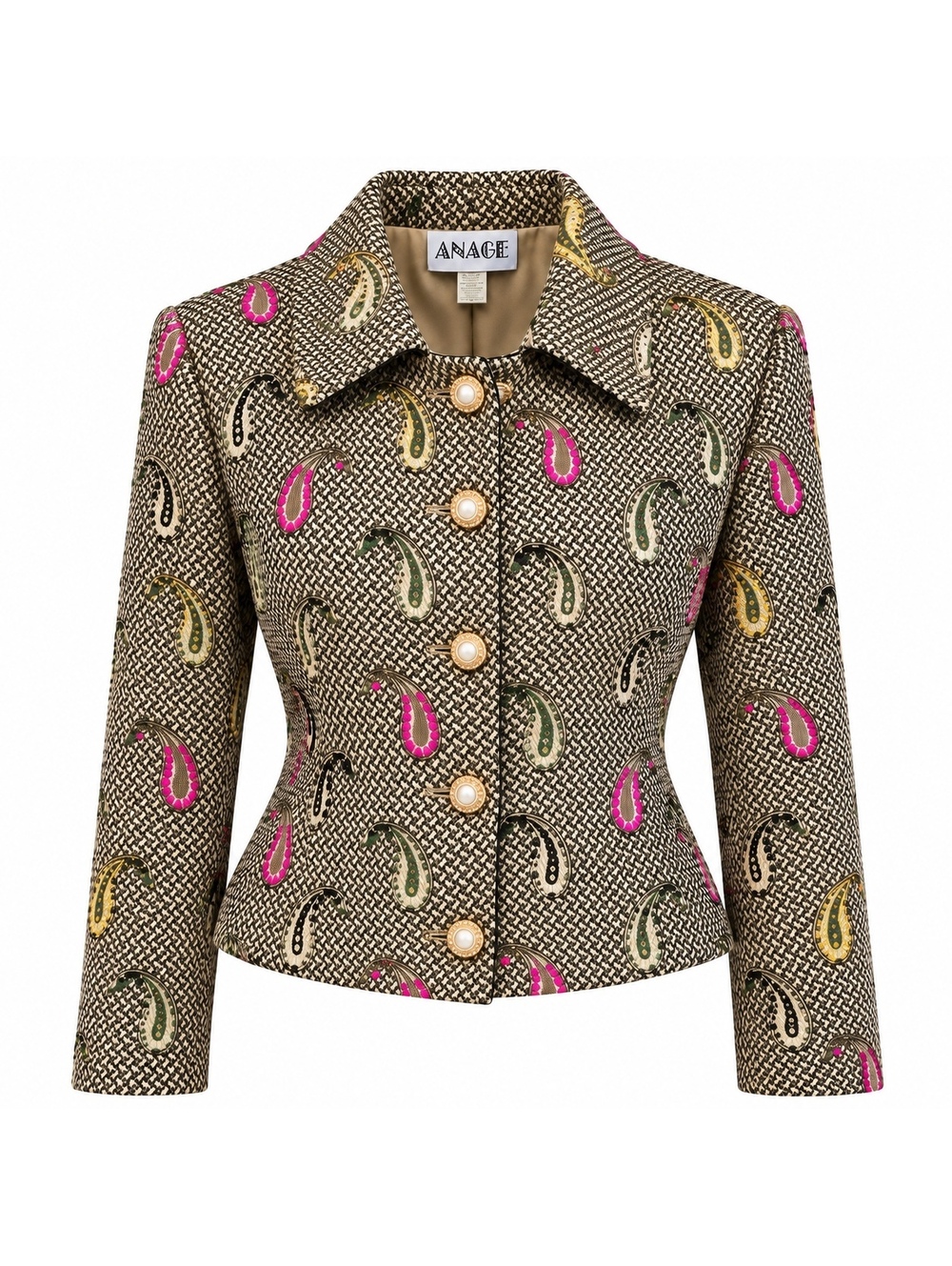 Vintage ANAGE Paisley Cropped Jacket